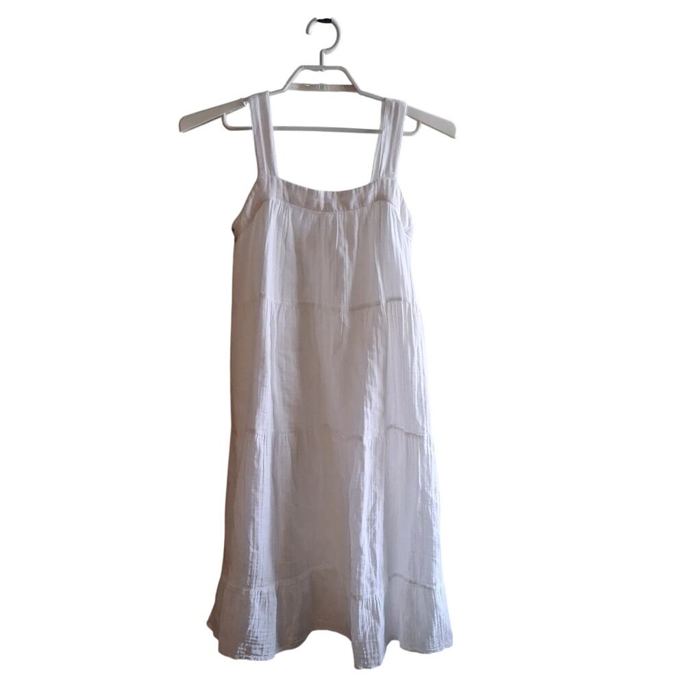 Rails Amaya dress womens XS midi white cotton